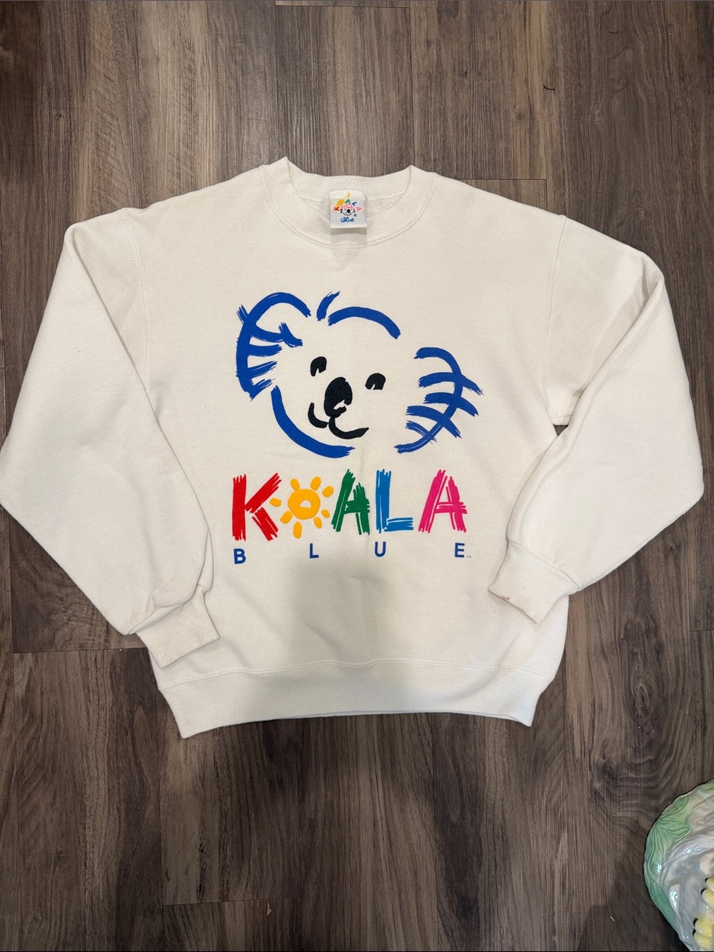 🐨 Vintage 1992 Koala Blue Sweatshirt USA Colorful Graphic 90s Crewneck